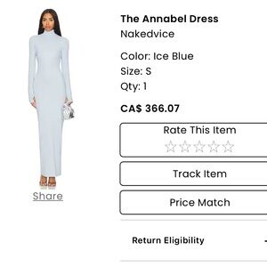 Nakedadvice blue long sleeve dress